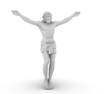 Dieu 3d impression modèle illustration art or argent statue Jésus pendentifs catholique traverser tête religion sculpture imprimable religiou bijoux 3d print model - Mito3D