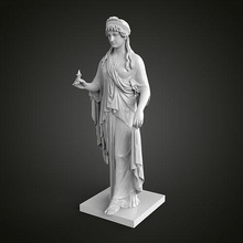 déesse of espérer sculpture statue marbre art figure monument néoclassique décor mise tombeau rome piédestal grec moyen esprit sculptures 3d print model - Mito3D