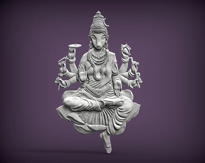 tanrıça varahi zoomorfik Tanrı Vishnu Hinduizm Hindistan ibadet tapınak şakak mabet heykel Rahatlama domuz vaishnavizm srivarahaswamy 3d baskı brahmanizm din mitoloji Sanat heykeller 3d print model - Mito3D