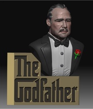 corleone godfather man character fine expression art sculptures marlon brando thegodfather celebryt movie collectibles gift custom hobby theater auditorium culture conference cinema 3d print model - Mito3D