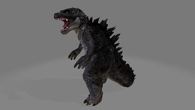 Godzilla sd canavar Dinozor Jurassic Ejderha iblis oyunlar oyuncaklar 3d print model - Mito3D