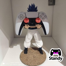 gogeta controller ps4-ps5 stand vegeta dragon ball goku ps4 ps5 broly super sayan game video standy holder games toys accessories 3d print model - Mito3D