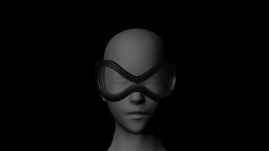 óculos de protecção dos olhos capacete sol máscara olho enquadramento ciência biologia 3d print model - Mito3D