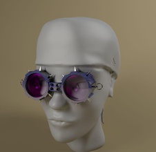 goggles fashion glasses sunglasses spectacles vision lens eye wear eyewear rayban shades visor fashace arnette raiban sun clothing cool summer head 3d print model - Mito3D