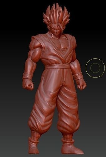 Gohan Tier bilden Drachen Ball Super Held Dragon Superheld gohanbrust gohanbrustform Kunst Skulpturen 3D print model - Mito3D