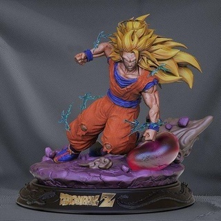 Goku ssj 3 sfera drago stl 3d Stampa vegeta gohan goten broly krillin collezione arte sculture 3d print model - Mito3D