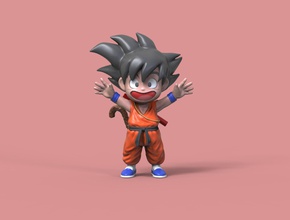 goku v2 sfera drago dragonballsuper 3d modello 3dscan cartone animato comico figura giocattolo arredamento gioco anime carattere uomo kuririn giochi giocattoli 3d print model - Mito3D