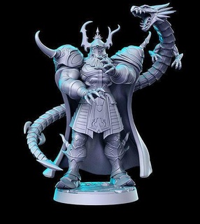 golbez final fantasy 32mm pre-supported 3d print miniature miniatures figurines dnd dungeon dragons heroquest futuristic sculpture printable cloud remake character games toys board 3d print model - Mito3D