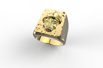 11 altın takı yüzük elmas mücevher düğün gem sterling nişan yazdırılabilir Gümüş kolye moda solitaire güzellik taş vintag yüzüğü kafatası 3d print model - Mito3D