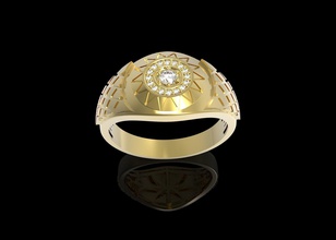 ouro 1 jóias anel de prata diamante o engajamento da forma brilhantes sterling casamento gem jóia safira ruby noivado moda beleza engagem anéis 3d print model - Mito3D