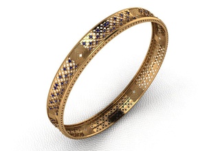 oro braccialetto 19 braccialetti nozze gemma fidanzamento gioiello gioielleria stampabile diamante argento moda bellezza squillare cad engagement 3d print model - Mito3D