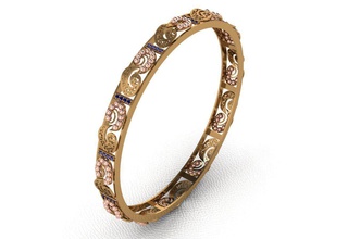gold bangle 21 jewelry luxury sterling printable gem jewellery ring engagement jewel brilliant wedding fashion beauty diamond pendant brillant ruby apparel necklace bracelets 3d print model - Mito3D