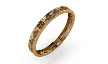 gold bangle 29 jewelry bangles wedding gem engagement jewel jewellery printable diamond cad ring fashion beauty sterling engagem women human female bracelets 3d print model - Mito3D