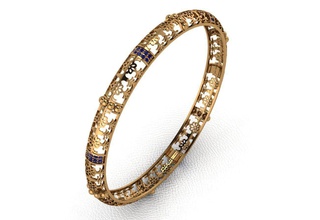or bracelet 37 bijoux le de mariage l'engagement joyau imprimable la mode femme cad anneau beauté gem femelle engagem collier pendentif saphir solitaire les bracelets 3d print model - Mito3D