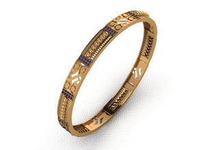 bracciale rigido in oro 41 gioielli bangle i braccialetti gemma matrimonio di fidanzamento gioiello stampabile moda anello cad diamante e bellezza engagem abbigliamento zaffiro solitaire bracciali 3d print model - Mito3D