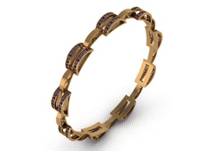 or bracelet 47 bijoux le de la mode d'argent l'anneau imprimable gem joyau brillant bague en diamant beauté vintag l'engagement mariage cad collier engagem les bracelets 3d print model - Mito3D