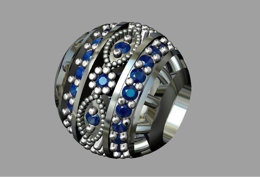 gold bead - pandora pandorabeads goldbead silver jewellery bracelet charm 3dprint printable diamond gems jewelry 3D print model - Mito3D