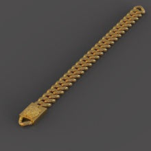 gold bracelet metallic diamonds 3dmodel 3dbraceletes jewelry bracelets 3d print model - Mito3D