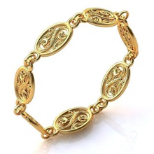 gold bracelet bb015 jewelry 3d printable fashion accessory prototyping character clothing 3d print model - Mito3D