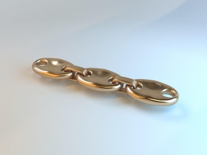 catena d'oro oro argento stampabile la sterlina di stampa gioielli collana bracciali 3d print model - Mito3D