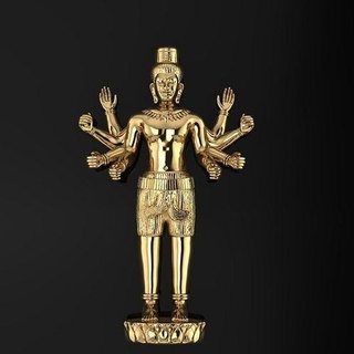 Gold Konstruktion khmer Modell nah Buddha uralt Kunst Schmuck Anhänger Kambodscha 3d print model - Mito3D