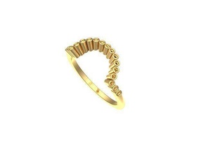 ouro diamante anel engament joalheria prata imprimível jóia jóias Casamento noivado esterlina gema moda impressão engagem cafajeste 3d print model - Mito3D