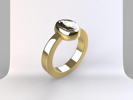 or diamant bijoux mariage brillant luxe réflexion platine argent bague gemme mur miroir vitré art 3d print model - Mito3D