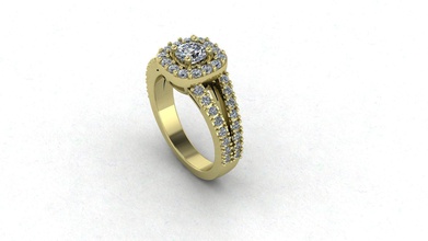 oro diamantes compromiso anillo diamante joya precioso joyería gemas platino piedras preciosas piedra preciosa brillante cortes cortar anillos 3d print model - Mito3D
