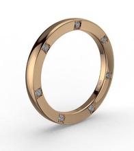 Gold Engagement Ring 14 Diamanten Ringe Mode 3d Drucken bereit klassisch Schmuck 3d print model - Mito3D
