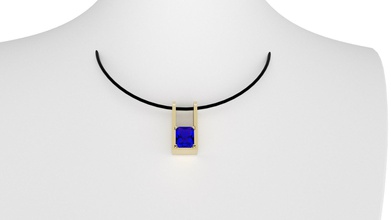 gold freeform pendant diamond accents jewelry printable necklace gem brilliant fashion beauty apparel necklaces 3d print model - Mito3D