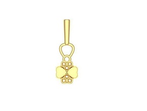 gold heart shape diamond engagement pendant 6 silver printable jewelry jewel gem art wedding earrings pendants 3d print model - Mito3D