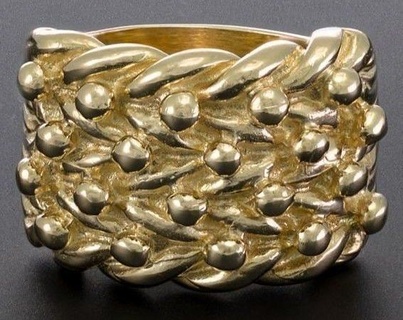 Gold Bewahrer 20mm Schmuck Luxus Kunst druckbar Sterling Ring wertvoll 9ct Silber Platin drucken Modell Herren Männer fest Ringe 3d print model - Mito3D