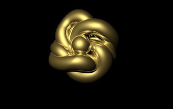 oro knot anello gioielli art il nodo amore design stampabile anelli 3d print model - Mito3D