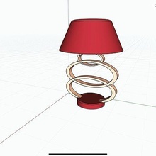 altın Lamba tasarım stil zarif ışık ev aydınlatma 3d print model - Mito3D