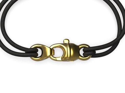 or Homard griffe fermoir bracelet chaîne bijoux carabin mousqueton imprimable bijou cuir dentelle corde tresser attacher ficelle bracelets 3d print model - Mito3D