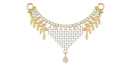 altın mangalsutra takı kolye değerli mücevher lüks hint takıları hindistan hanımlar kolyeler 3d print model - Mito3D