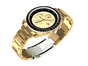 gold mens watch wrist luxury clock chronometer clothing timer hour rolex fashion 3d print model - Mito3D
