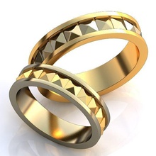 gold metal rings jewelry wedding character accessory clothing texture 3d print model - Mito3D