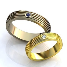 gold metal rings jewelry wedding character accessory clothing weddingrings fashion ring 3d print model - Mito3D
