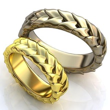 gold metal rings 256 jewelry wedding accessory texture pattern stl exclusive 3d print model - Mito3D