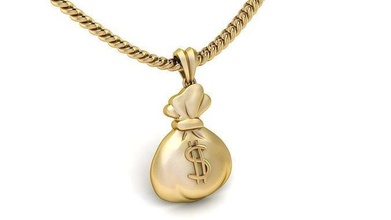 gold money bag pendant hip hop bitcoin zbrush cnc pandle currency jewel 3d diamonds silver printable hiphopjewellery hiphop cash dollar jewelry pendants 3d print model - Mito3D