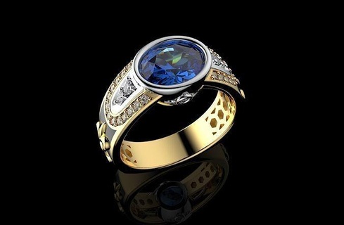 or n1024 bijoux classique ancien gemme antique luxe platine diamant argent anneaux bague mariage engagement brillant mode bijou 3d print model - Mito3D