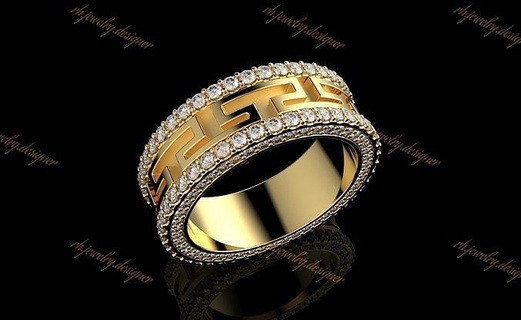 gold n1040 engagement wedding jewel jewellery ring diamond printable silver jewelry design cad rings brilliant gem platinum fashion beauty 3d print model - Mito3D