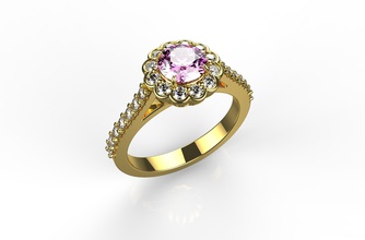 oro n525 gioielli anello di lusso moda accessorio la sterlina gioiello argento matrimonio collana diamanti e bellezza gemma brillante zaffiro ruby diamant fidanzamento anelli 3d print model - Mito3D