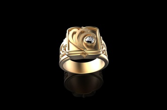 gold n538 jewelry silver diamond ring jewel engagement brilliant fashion beauty wedding jewellery men ruby sapphire earring bracelet white bangle rings 3d print model - Mito3D
