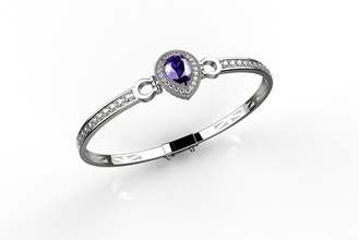 oro n555 argento gioielli matrimonio di fidanzamento diamante anello engagem moda la collana ciondolo e bellezza braccialetto zaffiro orecchino bianco ruby bracciali 3d print model - Mito3D