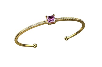 ouro n559 jóias de prata anel da forma casamento o engajamento engagem brilhantes moda beleza safira ruby gem diamant brillant noivado diamante jóia braclet pulseiras 3d print model - Mito3D