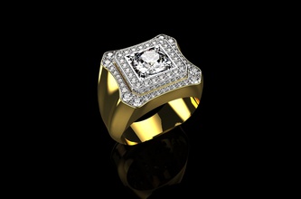 n564 altın takı yüzük elmas mücevher düğün nişan parlak moda sterling güzellik gem Gümüş giyim ruby yüzüğü Sole Safir 3d print model - Mito3D