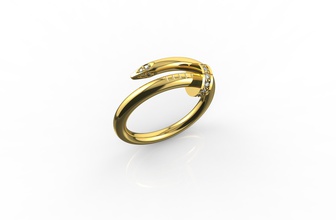 ouro n565 jóias diamante anel de prata o engajamento casamento da forma brilhantes branco safira ruby moda beleza engagem diamant noivado cad anéis 3d print model - Mito3D