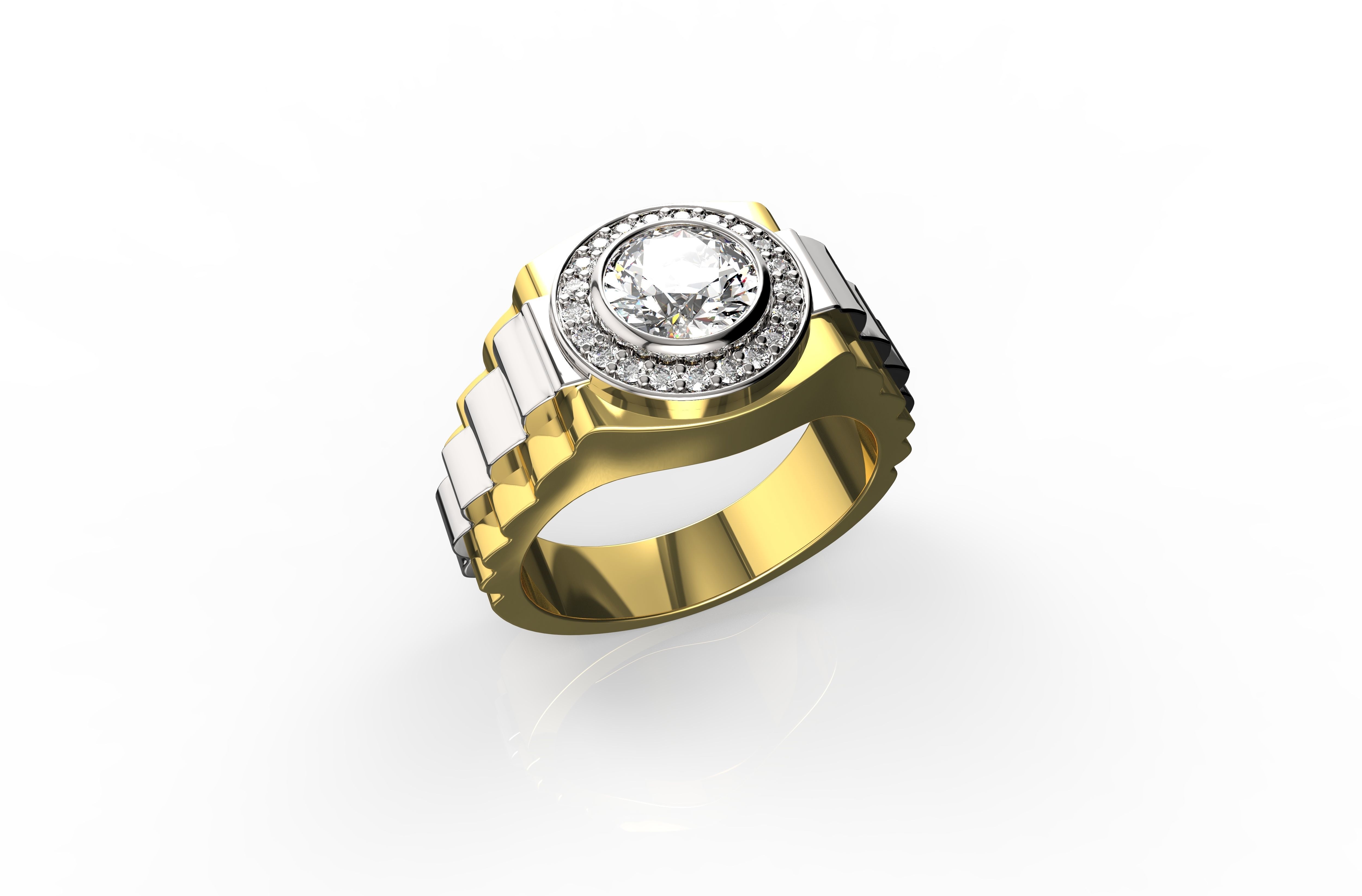 or n576 bijoux de l'engagement anneau mode bague en diamant mariage le d'argent l'anneau engagem la livre sterling brillant gem imprimable joyau ruby saphir vintag les anneaux 3D print model - Mito3D